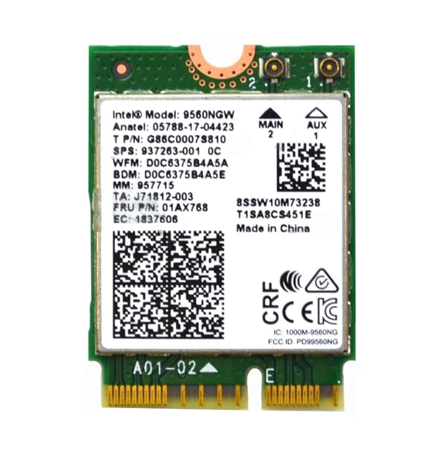 Intel 9560NGW 無線LAN Wifi カード10個セット Amazon.com: Intel 9560NGW Wireless-AC 9560 802.11AC WLAN PCI